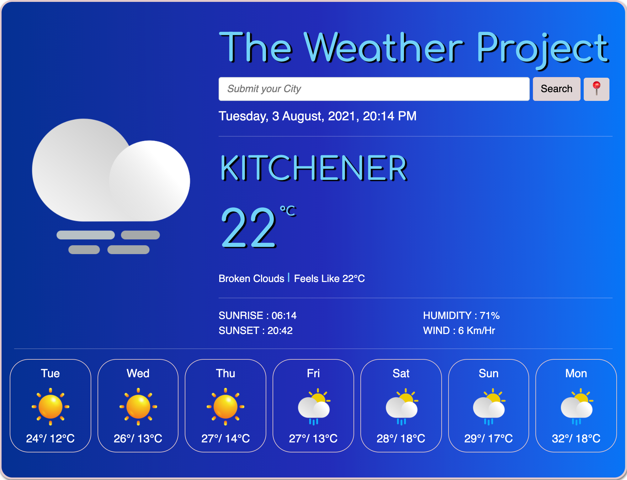 Weather App by Manjiri Phatak